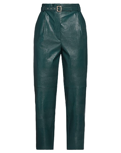 SIMONA CORSELLINI Casual trouser Deep teal 60% Polyurethane, 40% Polyester