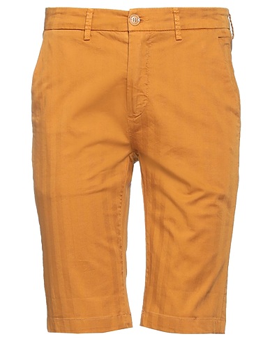 YAN SIMMON Shorts & Bermuda Mustard 97% Cotton, 3% Elastane