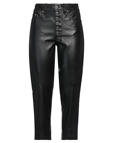 DONDUP Casual trouser Black 100% Lambskin