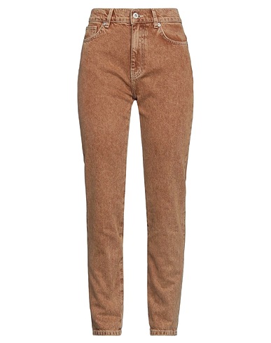 ACTITUDE by TWINSET Denim trousers Rust 100% Cotton, Polyester