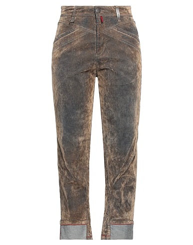 HIGH Denim trousers Khaki 92% Cotton, 6% Rayon, 2% Elastane