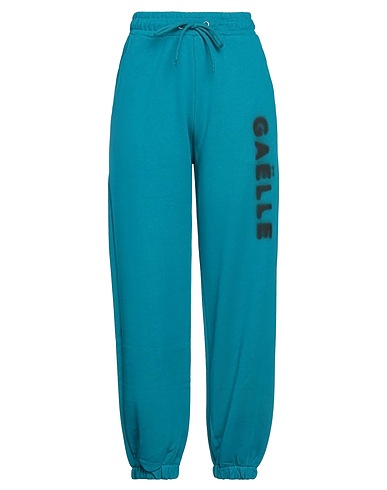 GAëLLE Paris Casual trouser Deep teal 100% Cotton