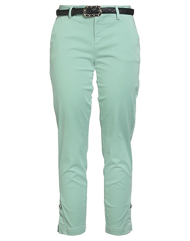 LIU •JO Casual trouser Light green 96% Cotton, 4% Elastane