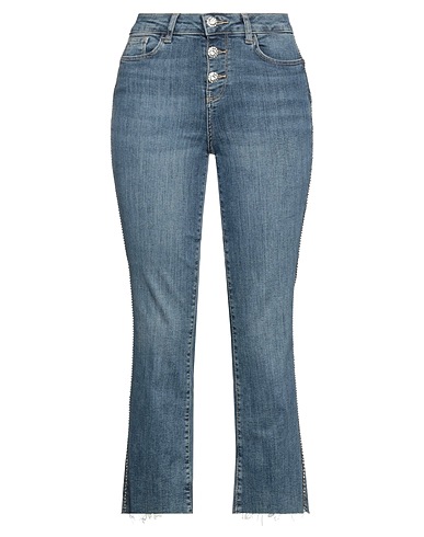 LIU •JO Denim trousers Blue 98% Cotton, 2% Elastane