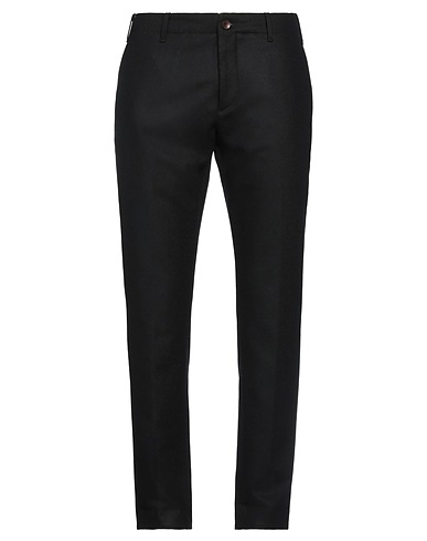SIVIGLIA WHITE Casual pants Black 90% Wool, 10% Polyamide