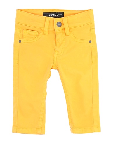 GUESS Pantalone Giallo 98% Cotone, 2% Elastan