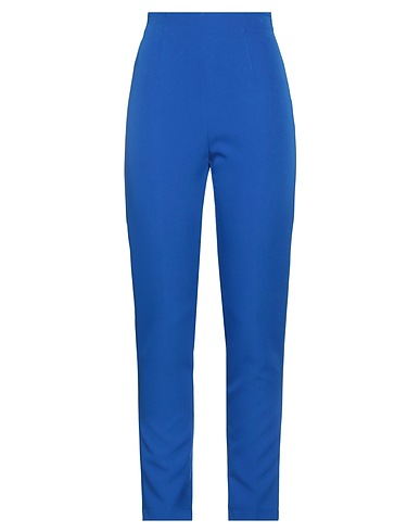 PINKO Casual trouser Bright blue 93% Polyester, 7% Elastane
