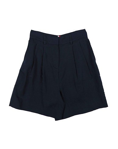 TOMMY HILFIGER Shorts & Bermuda Navy blue 55% Lyocell, 45% Linen