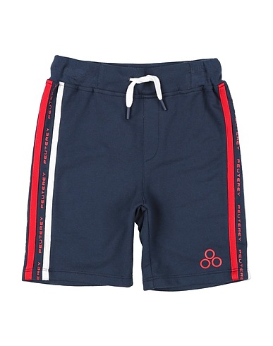 PEUTEREY Shorts & Bermuda Navy blue 100% Cotton