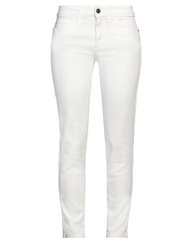 CARACTÈRE Denim trousers White 98% Cotton, 2% Elastane