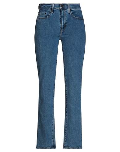 LEVI'S Denim trousers 724 HIGH RISE STRAIGHT Blue 85% Cotton, 7% Lyocell, 6% Elastomultiester, 2% Elastane