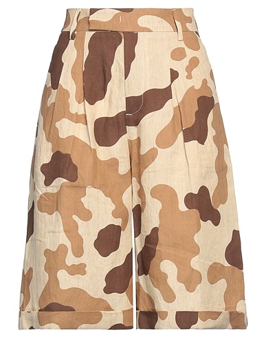 BRIGLIA 1949 Shorts & Bermuda Sand 100% Linen