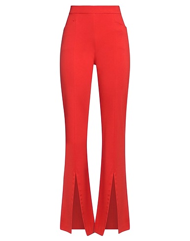 CARACTÈRE Casual pants Red 68% Viscose, 28% Nylon, 4% Elastane