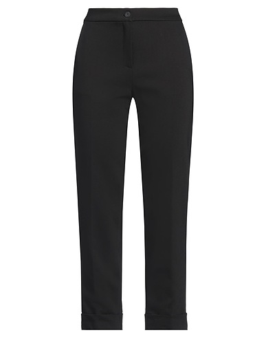 CARACTÈRE Casual pants Black 57% Cotton, 40% Polyester, 3% Elastane