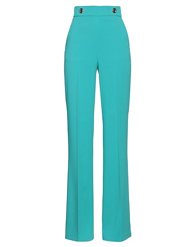 PINKO Casual pants Turquoise 98% Polyester, 2% Elastane