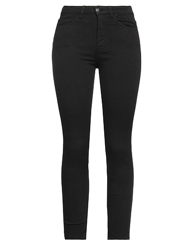 2 AMÍES... Casual trouser Black 92% Cotton, 6% Elastomultiester, 2% Elastane