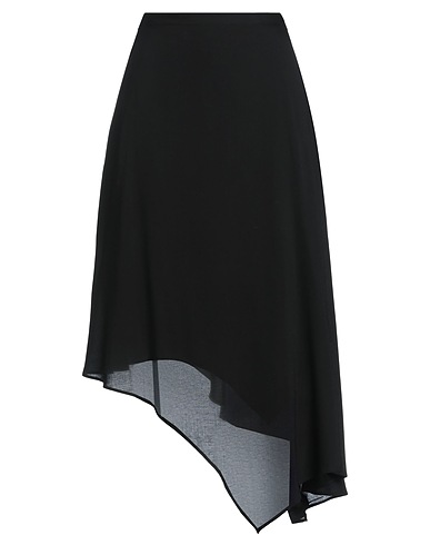 ANN DEMEULEMEESTER Midi skirt Black 100% Viscose