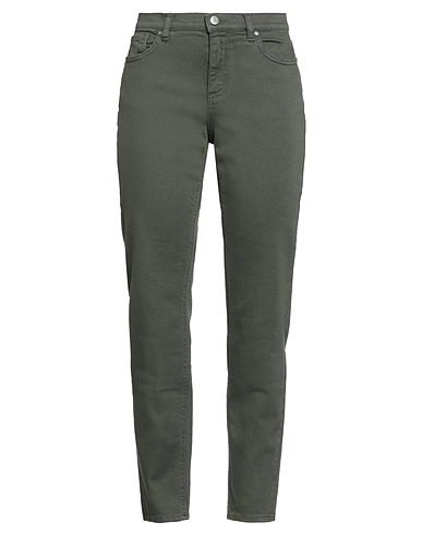 P.A.R.O.S.H. Denim pants Military green 99% Cotton, 1% Elastane