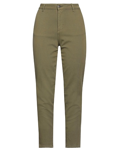 CIGALA'S Casual trouser Military green 51% Lyocell, 47% Cotton, 2% Elastane