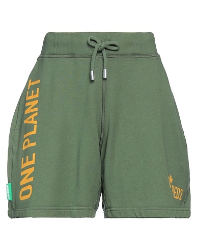 DSQUARED2 Shorts & Bermuda Sage green 100% Cotton, Elastane