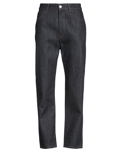 FERRARI Denim trousers Blue 68% Polyester, 32% Cotton