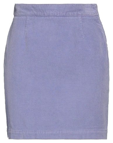 GRIFONI Mini skirt Lilac 98% Cotton, 2% Elastane