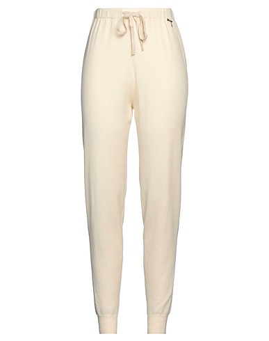 GAUDÌ Pantalone Panna 50% Viscosa, 28% Poliestere, 22% Poliammide, Metallo