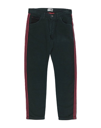BYBLOS Casual trouser Dark green 98% Cotton, 2% Elastane