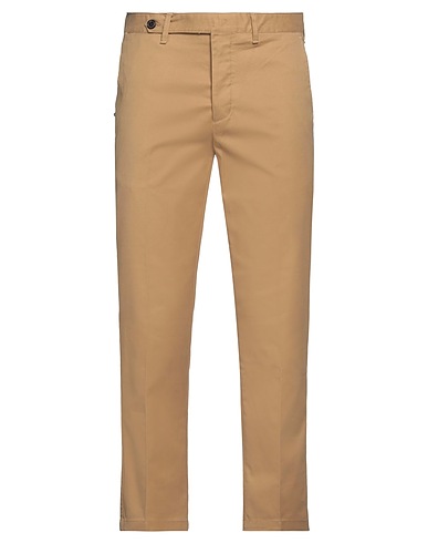 WHITE SAND Casual trouser Sand 98% Cotton, 2% Elastane