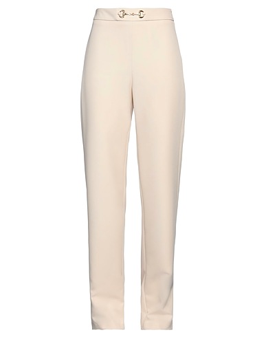 FLY GIRL Casual trouser Beige 89% Polyester, 11% Elastane
