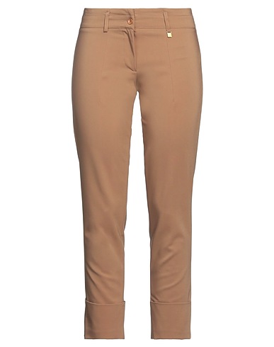 FLY GIRL Casual trouser Khaki 63% Cotton, 31% Nylon, 6% Elastane