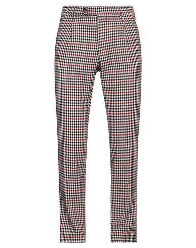 BRO SHIP Casual trouser Red 65% Wool, 30% Nylon, 5% Other Fibres
