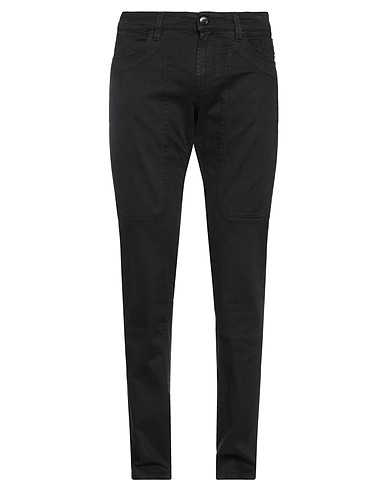 JECKERSON Pantalone Nero 49% Cotone, 49% Lyocell, 2% Elastan