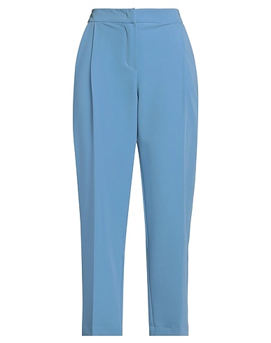 FACE TO FACE STYLE Casual pants Pastel blue 65% PES - Polyethersulfone, 30% Rayon, 5% Elastane