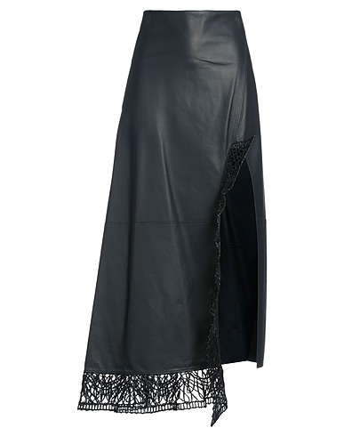 JIL SANDER Long skirt Black 100% Lambskin