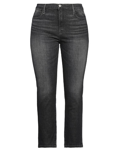 FRAME Denim pants Black 97% Organic cotton, 3% Elastane
