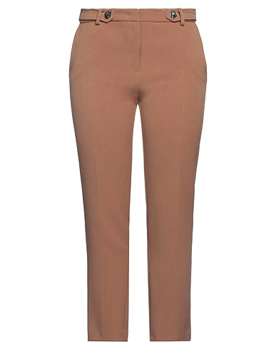 DOUBLE C Pantalone Cammello 70% Poliestere, 26% Viscosa, 4% Elastan