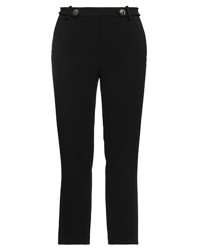 DOUBLE C Pantalone Nero 70% Poliestere, 26% Viscosa, 4% Elastan