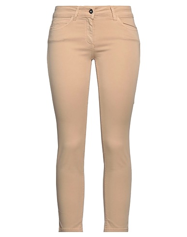 GIULIA VALLI Casual trouser Sand 57% Cotton, 40% Tencel™, 3% Elastane