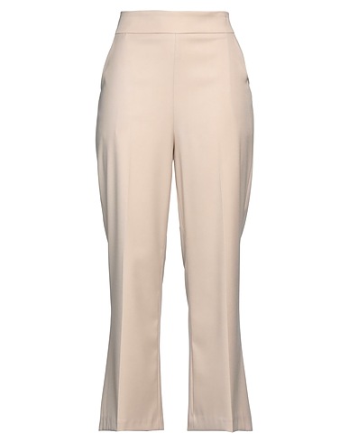 MIRELLA MATTEINI Casual trouser Beige 62% Polyester, 35% Viscose, 3% Elastane