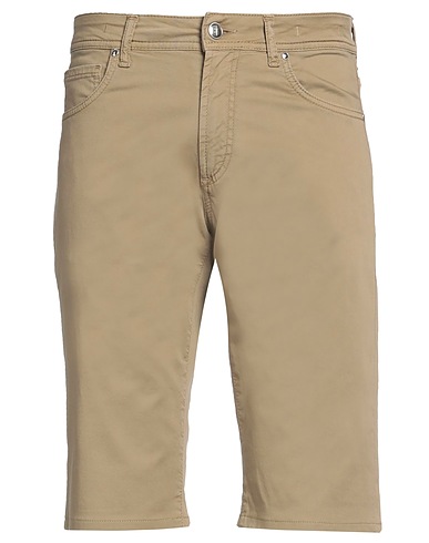 MICHAEL COAL Shorts & Bermuda Khaki 98% Cotton, 2% Elastane
