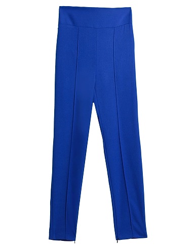 NINEMINUTES Casual trouser Bright blue 63% Polyester, 32% Rayon, 5% Elastane