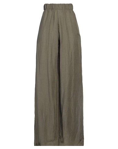 ALESSIO BARDELLE Pantalone Verde militare 60% Viscosa, 40% Lino