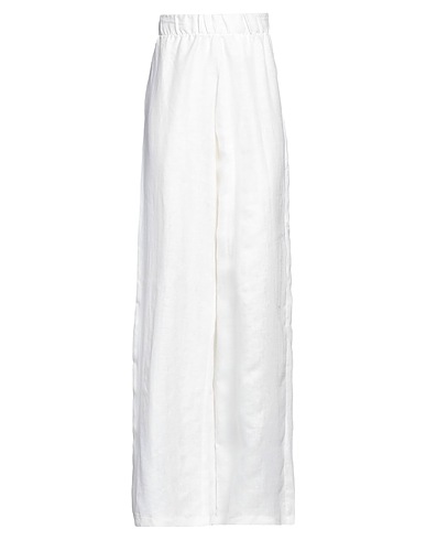 ALESSIO BARDELLE Pantalone Bianco 60% Viscosa, 40% Lino