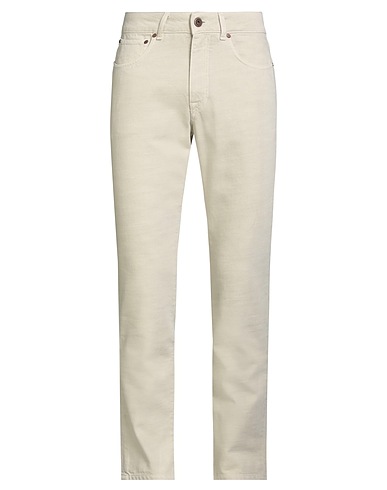 BOGLIOLI Pantaloni jeans Avorio 100% Cotone