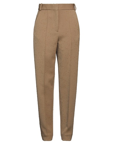 TORY BURCH Casual pants Khaki 96% Wool, 3% Nylon, 1% Elastane