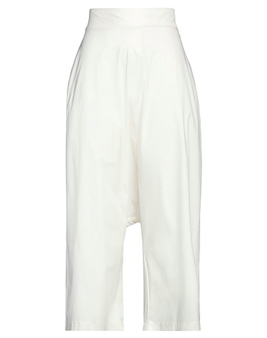 ALESSIO BARDELLE Casual trouser White 66% Viscose, 31% Nylon, 3% Elastane