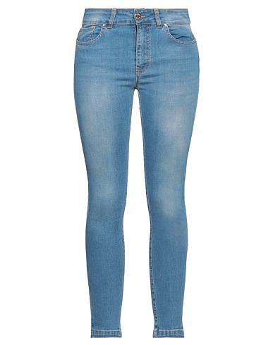 FLY GIRL Denim trousers Blue 99% Cotton, 1% Elastane