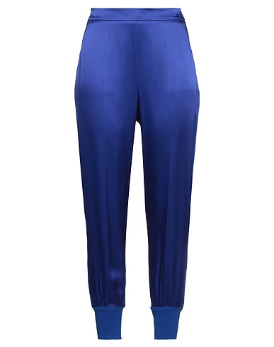 STELLA McCARTNEY Casual pants Bright blue 64% Acetate, 36% Viscose, Cotton