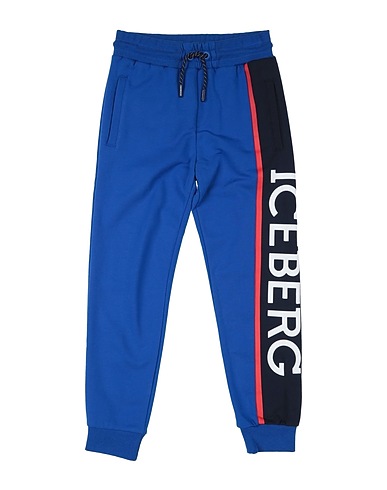 ICEBERG Casual trouser Bright blue 100% Cotton
